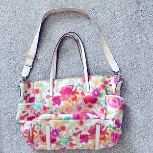 Kate Spade diaper bag floral print.